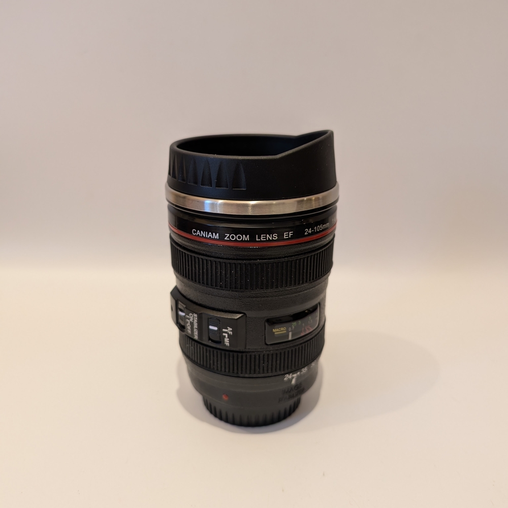 Black Camera Lens Mug